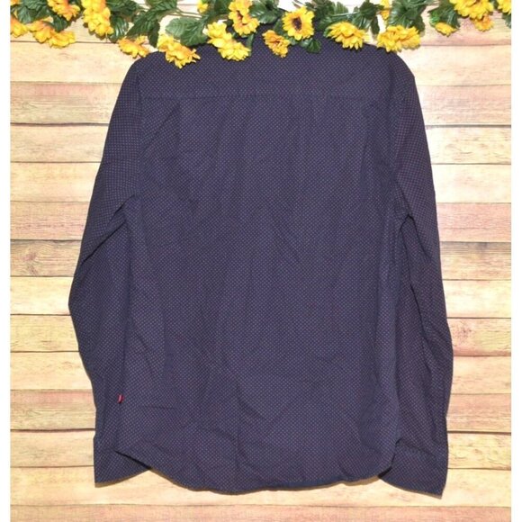 Denim & Flower Ricky Singh Men's Slim Fit Purple Button Front Long Sleeve Collar - Picture 4 of 8